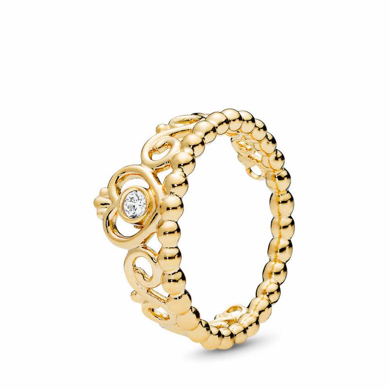 Pandora Shine™ My Princess Tiara Stackable Ring Outlet NZ, 18ct Gold Plated (185739-GKN)